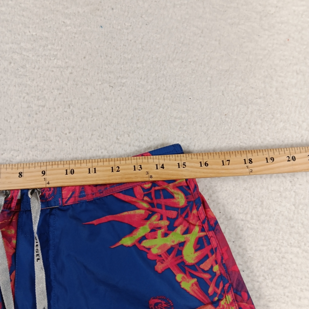 Diesel Beachwear Swim Trunks Mens Large Board Short 3" Inseam Retro Vacation - Picture 8 of 12